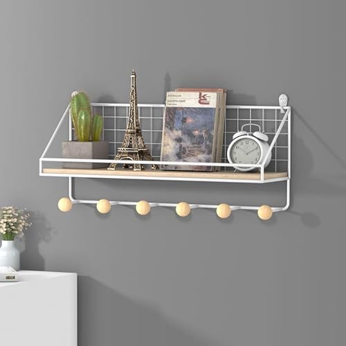 Nvzi -c Nagelbrett-Regal-Set, Metallhalterung, Display-Wand-Organizer, Büro, Garage, Werkbank, Ablagetablett (Weiß, Stil 2-A34) von Nvzi