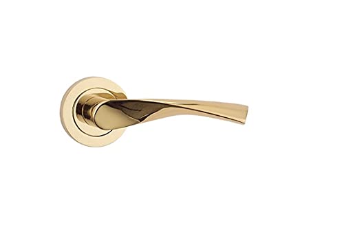 Nx Innengriff Türgriff Set mit Rosette D.50mm Aluminium Gold 50mm von Nx