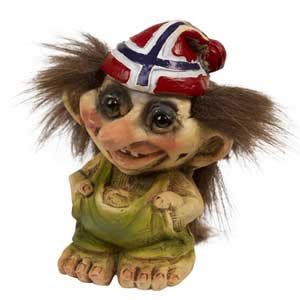 NY Form Troll, Kleiner Norweger mit Bommelmütze von Ny Form