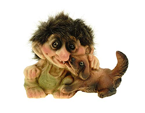 NY Form Troll Original Hund im Gesicht geleckt Figur Fabelwesem Norwegen von Ny Form