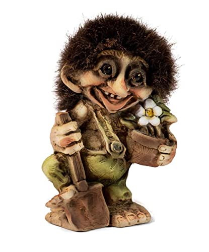 Ny Form ORIGINAL NORWEGISCHE TROLLE * NyForm Troll mit Zertifikat 204 * Gärtner* 11cm…, Beige, Einheitsgröße, 840204 von Ny Form