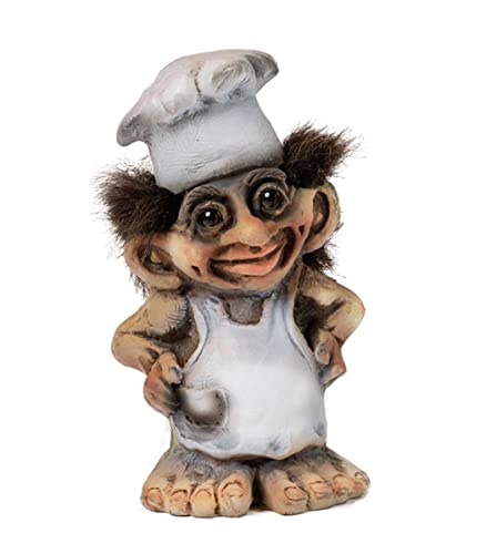 ORIGINAL NORWEGISCHE TROLLE * NyForm Troll mit Zertifikat 209 * kleiner Bäcker * 10cm, 840209 von Ny Form