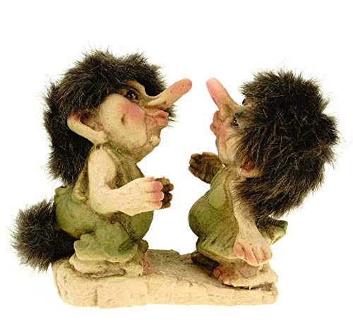 Original Ny Form Trollprächen gibt Sich gerade einen Kuss Figur Fabelwesem Troll Norwegen von Ny Form