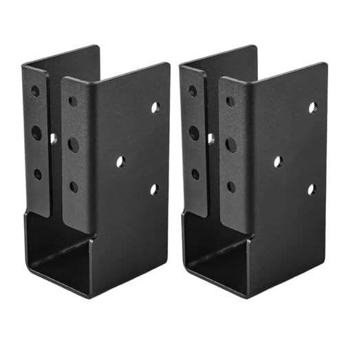 Nybhyjka 2x4 Winkelverbinder Für Holz - Verdeckter Rahmenstabilisator,Hochbelastbarer Balkenstabilisator 2er-Set Für Trägerstütze Treppengeländer Zaun Schaukel Spielplatz Pergola von Nybhyjka