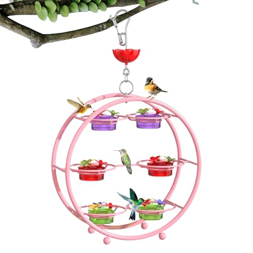 Nybhyjka Bird Feeder Hummingbird, Metal Hummingbird Feeder - Biene-Proof Multi-Tier-Bird-Feeder-Ports - Exquisite bequem von Nybhyjka