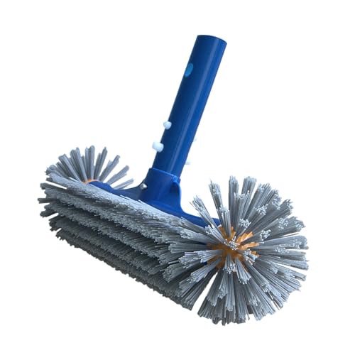 Nybhyjka Poolbürste,Pool Scheuerbürste Mit Abgerundeten Enden - Kratzfester Schrubber Für Badezimmer Badewanne Fliesen Boden Spa Teich Terrasse Wand Gartenbereich von Nybhyjka