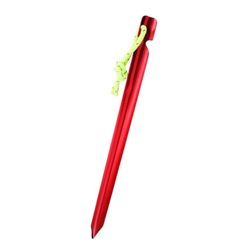 Nybhyjka Zeltstifte, Metalleinsätze für Boden - Outdoor Camping Stake Aluminiumlegierung - Winddichte tragbare unzerbrechliche Spike für Camping Beach Rucksacking von Nybhyjka