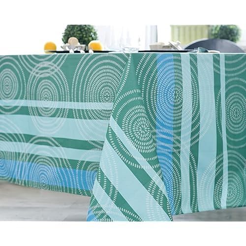 Nydel Tischdecke, Jacquard, Baleares Aqua, schmutzabweisend, 170 x 250 cm von Nydel