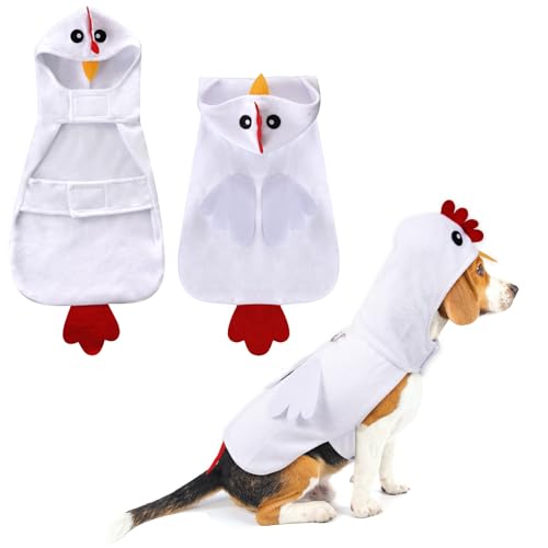 Nydotd Hunde-Huhn-Kostüm, Halloween-Kostüm, niedliche Tierkleidung, Cosplay (klein) von Nydotd