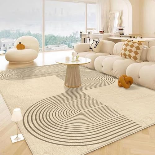 Nyescasa Teppich Wohnzimmer Modern Weich Kurzflor Teppich für Wohnzimmer Schlafzimmer Esszimmer Flur Abstrakt Design Geometrische Rechteckig Wohnzimmerteppich Groß 160x230cm von Nyescasa