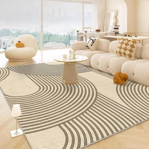Nyescasa Geometrischer Kurzflor Teppich - Modern, Weich für Wohnzimmer, Schlafzimmer, Esszimmer, Flur - Abstraktes Design, Rechteckig, Groß 160x230cm von Nyescasa