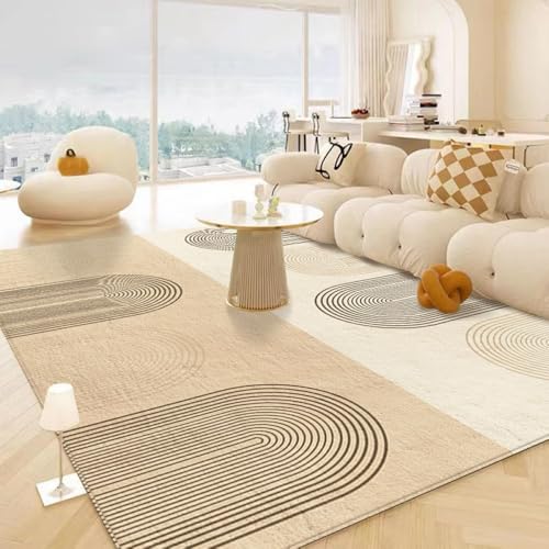 Nyescasa Teppich Wohnzimmer Modern Weich Kurzflor Teppich für Wohnzimmer Schlafzimmer Esszimmer Flur Abstrakt Design Geometrische Rechteckig Wohnzimmerteppich Groß 160x230cm von Nyescasa