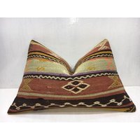 Vintage Kilim Kissenbezug, Kelim Wohndeko | 16x24 Vintage Kilim Kissenbezug, Kelim Wohndeko | 16x24 von Nylakilimrug