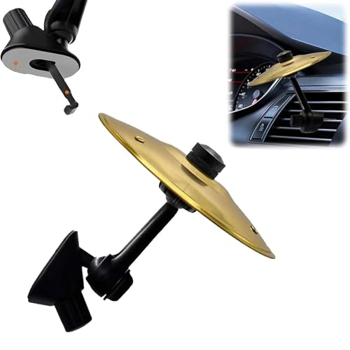 Nymora Mini Schlagzeug Auto Air Vent Dekoration, Car Cymbals Gold Mini Becken Trommel Lüftungsschlitz Zubehör Lustig Stilvoll (Gold) von Nymora