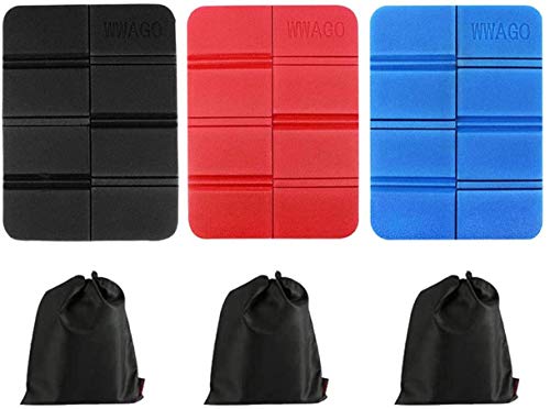Nytlivet Faltbares Sitzkissen Outdoor, 3 Stück Thermal Sitzunterlage Wasserdicht Sitzmatte Spielplatz Matte Erwachsene und Kinder für Garten Camping Picknick Wander (3P, Colour 1) von Nytlivet