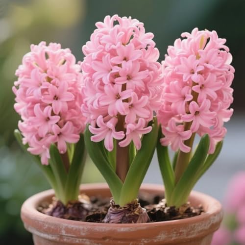Hyazinthen, Winterhart Hyazinthen Rhizom, Adenium obesum, Mehrjährige Gartenrhizome, Seltene Hyazinthen-Gartenbepflanzung-8 Rhizome-B von Nyugs