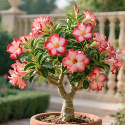 Wüstenrose, Winterhart Wüstenrosen Rhizom, Adenium obesum, Mehrjährige Gartenrhizome, Seltene Pfingstrosen-Gartenbepflanzung-2 Rhizome-B Wüstenrose, Winterhart Wüstenrosen Rhizom, Adenium obesum, Mehrjährige Gartenrhizome, Seltene Pfingstrosen-Gartenbepflanzung-2 Rhizome-B von Nyugs