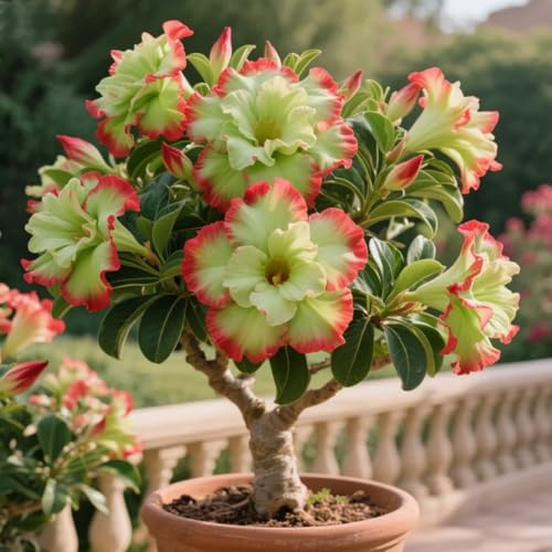 Wüstenrose, Winterhart Wüstenrosen Rhizom, Adenium obesum, Mehrjährige Gartenrhizome, Seltene Pfingstrosen-Gartenbepflanzung-3 Rhizome-F Wüstenrose, Winterhart Wüstenrosen Rhizom, Adenium obesum, Mehrjährige Gartenrhizome, Seltene Pfingstrosen-Gartenbepflanzung-3 Rhizome-F von Nyugs