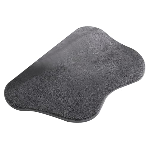 Badezimmer Teppich 16x24inch Wolkenform Bad Matte Weiche absorbierende nicht rutschende Badezimmermatte Schnell Trocknungsmaschine Waschbare minimalistische süße Badeenteppiche, kleine Teppiche von Nyutcwe