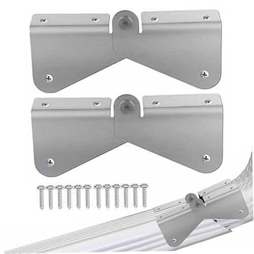 Dachrinnenscharnier, 2pcs Downspout Scharniere Edelstahl -Dachrinnenscharnier mit Schrauben Easy DIY Installation auf jeder Größe Rechteck oder Quadrat -Downspout Dachrinnenscharnier, 2pcs Downspout Scharniere Edelstahl -Dachrinnenscharnier mit Schrauben Easy DIY Installation auf jeder Größe Rechteck oder Quadrat -Downspout von Nyutcwe
