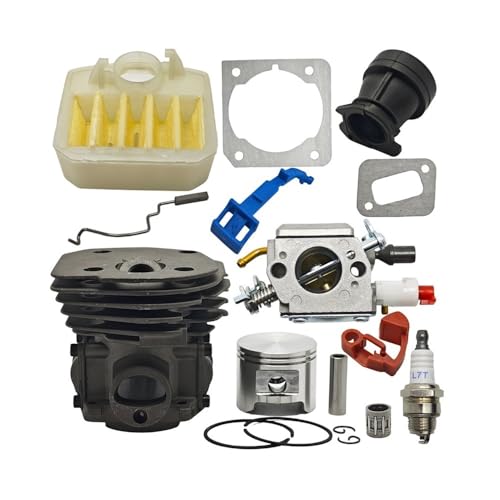 NzMRZe Ersatz-Vergaser-Luftfiltersatz mit 45 mm Zylinderkolben, passend for 353 351 350 346 346XP 345 340 Kettensägenverteiler von NzMRZe