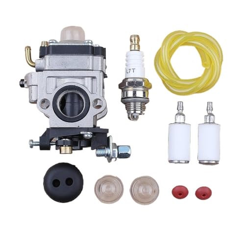 NzMRZe Vergaser-Kit passend for 43cc 47cc 49cc 50cc 52cc CG430 CG520 BC430 BC520 40-5 2-Takt-Motor Heckenscheren Freischneider von NzMRZe
