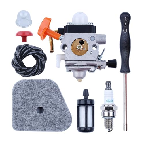 Vergaser-Kraftstoffleitungs-Luftfilter-Kit passend for FS87 FS90 FS100 FS110 HT100 mit Zündkerze, Schraubendreher von NzMRZe