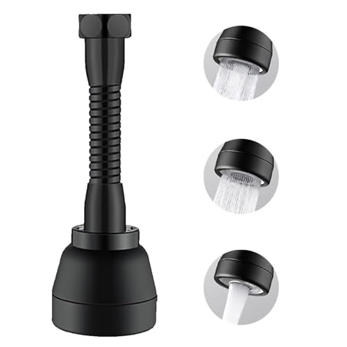 Wasserhahn-Aufsatz 360° Drehbar, Spritzwassersparend, Küchenarmatur-Verlängerung Mit Universal-Adapter-Set, Küchenspüle Zubehör Und Werkzeuge von Nzoike