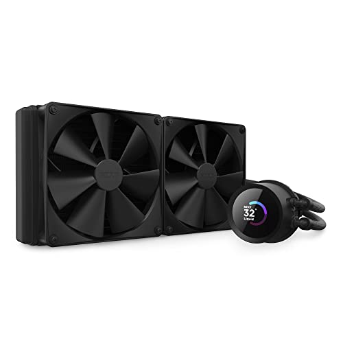 NZXT Kraken 280 - RL-KN280-B1-280mm AIO CPU Wasserkühlung - 1,54" LCD Display 240x240-2x140mm PWM Fans - EIN Breakoutkabel zur einfachen Installation - Schwarz NZXT Kraken 280 - RL-KN280-B1-280mm AIO CPU Wasserkühlung - 1,54" LCD Display 240x240-2x140mm PWM Fans - EIN Breakoutkabel zur einfachen Installation - Schwarz von Nzxt