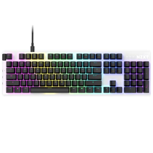NZXT Function 2022 Mechanische PC Gaming Tastatur - beleuchtet - lineare RGB Schalter - MX kompatible Schalter - Hot Swap - robustes Aluminium Cover - Mechanical Gaming Keyboard | DE (QWERTZ) Weiß NZXT Function 2022 Mechanische PC Gaming Tastatur - beleuchtet - lineare RGB Schalter - MX kompatible Schalter - Hot Swap - robustes Aluminium Cover - Mechanical Gaming Keyboard | DE (QWERTZ) Weiß von NZXT