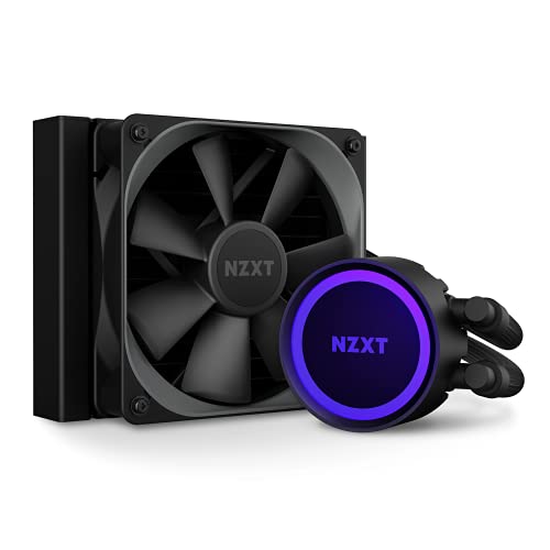 NZXT Kraken 120 - RL-KR120-B1 - AIO RGB CPU liquid cooler - Quiet and effective - Quiet operation - Ring RGB LED - Aer P 120mm radiator fan (included), black von NZXT