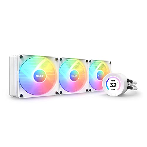 NZXT Kraken Elite 360 RGB - RL-KR36E-W1-360mm AIO CPU Wasserkühlung - 2,36'' LCD Display 640x640-3x120mm Core Fans - EIN Breakoutkabel zur einfachen Installation - anpassbar durch NZXT CAM NZXT Kraken Elite 360 RGB - RL-KR36E-W1-360mm AIO CPU Wasserkühlung - 2,36'' LCD Display 640x640-3x120mm Core Fans - EIN Breakoutkabel zur einfachen Installation - anpassbar durch NZXT CAM von NZXT