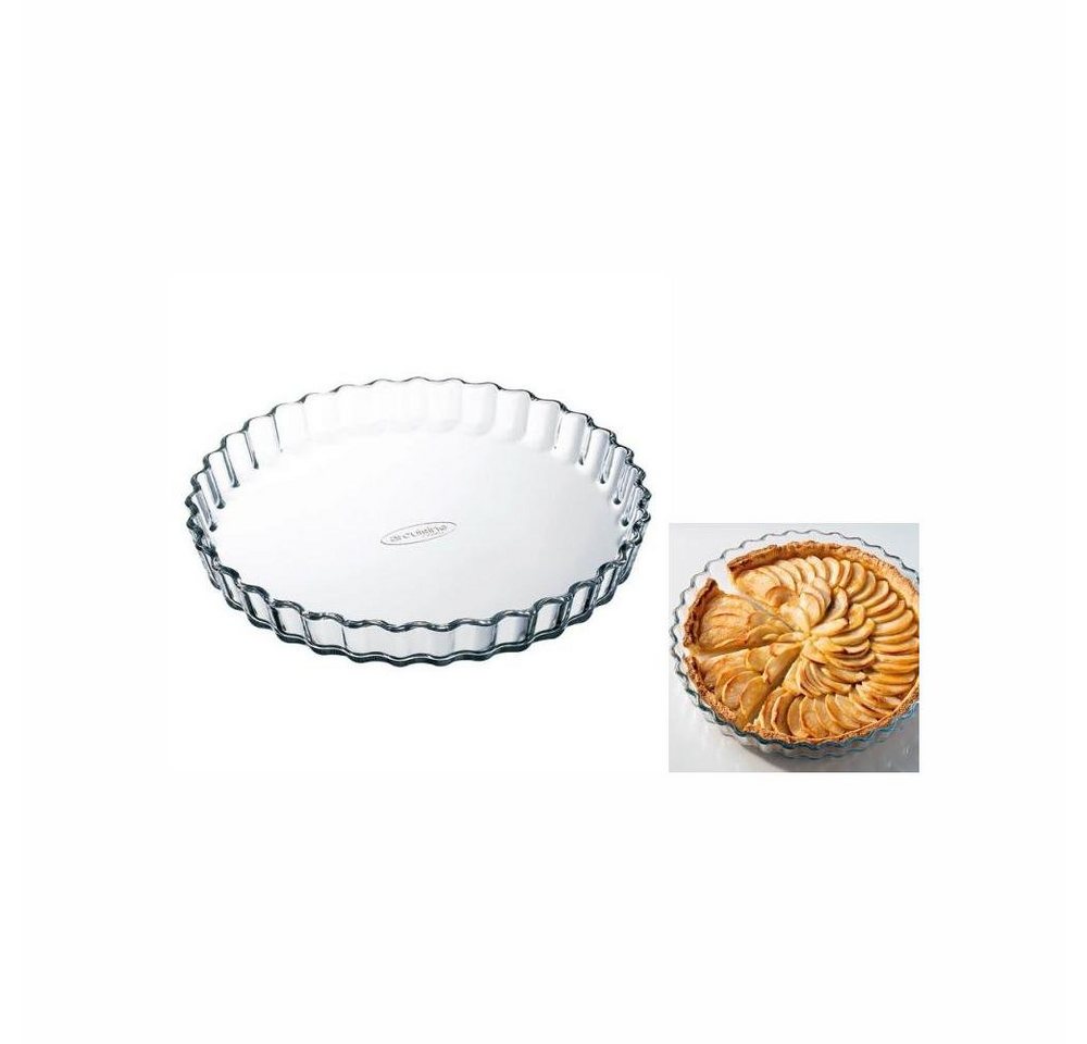 Ô Cuisine Auflaufform Backform Kuchenform Glas Quiche Pie Auflaufform Ofenform rund Ô Cuisin, Glas von Ô Cuisine