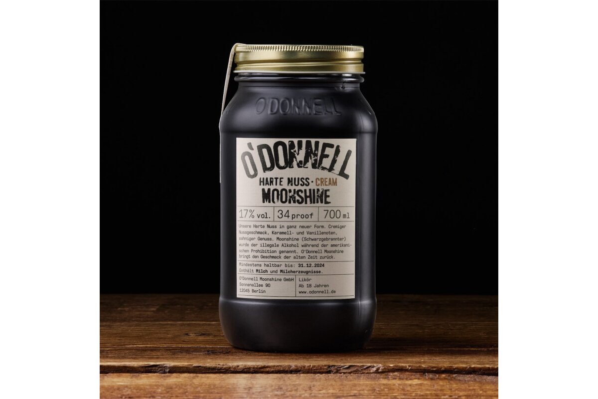 O`Donnell Moonshine Harte Nuss Cream 17% Vol. 700 ml von O`DONNELL MOONSHINE