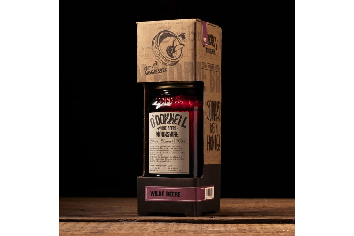 O`Donnell Moonshine Kombiset Wilde Beere 25% Vol. ml inkl. ausgießer O`Donnell Moonshine Kombiset Wilde Beere 25% Vol. ml inkl. ausgießer von O`DONNELL MOONSHINE
