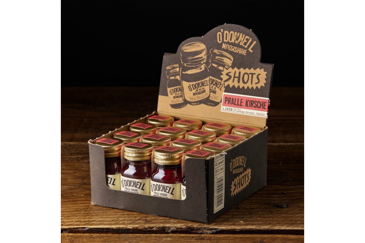 O`Donnell Moonshine Micro Box Pralle Kirsche 20% Vol. von O`DONNELL MOONSHINE