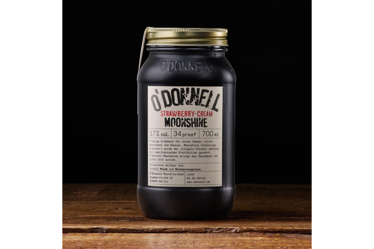 O`Donnell Moonshine Strawberry Cream 17% Vol. 700 ml von O`DONNELL MOONSHINE