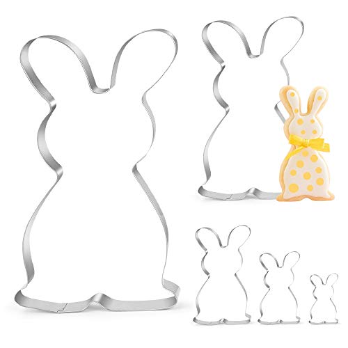 Ausstecher Ostern, Plätzchen Ausstechförmchen , Plätzchenausstecher Hase, 5 Stück keksform Oster Set, Ideales Ostergeschenk für Osterplätzchen von O-Kinee