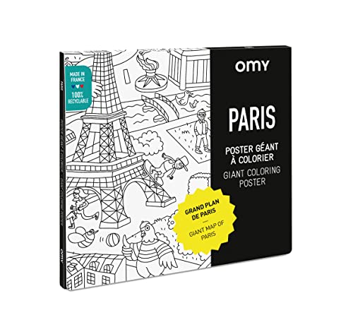 O'my Poster Riese zum Ausmalen Paris von Omy