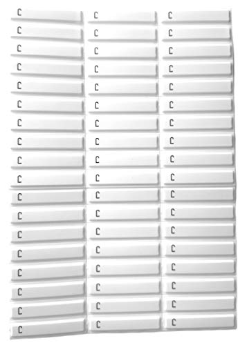 AM Klebeetiketten AM 58 kHz Sicherungsetiketten weiß deaktivierbar Warensicherung Artikelsicherung (1000) von O&W Security