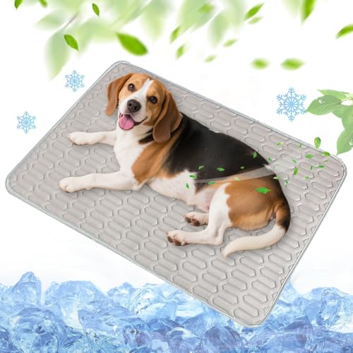 O·Lankeji Kühlmatte für Hunde Waschbar, Selbstkühlende Hundematte Abrieb, Hundekühlmatte für Hund & Katze Selbstkühlende Matte, für Zuhause Unterwegs oder im Auto O·Lankeji Kühlmatte für Hunde Waschbar, Selbstkühlende Hundematte Abrieb, Hundekühlmatte für Hund & Katze Selbstkühlende Matte, für Zuhause Unterwegs oder im Auto von O·Lankeji