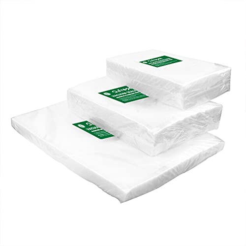 O2frepak150Beutel(50)15x25cm und (50)20x30cm und (50)28x40cm Vakuumier Beutel Vakuumbeutel für Lebensmittel,BPA-Frei Sous Vide Vakuumierbeutel Beutel für Vakuumierer und Folienschweißgeräte Geeignet von O2frepak