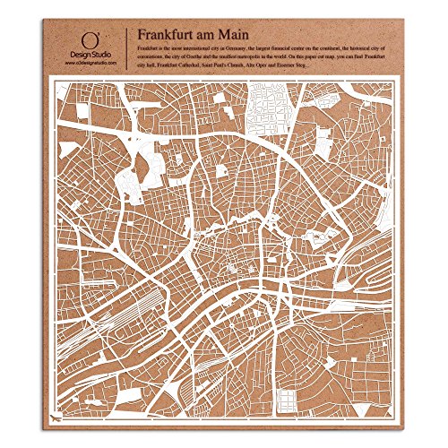 O3 DESIGN STUDIO Frankfurt am Main Scherenschnitt Karte, Weiß 30x30 cm Papierkunst von O3 DESIGN STUDIO