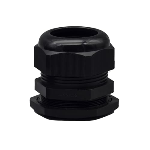 O4L - Outlet4Life IP67 Kabelverschraubung 2 Stück, wasserdicht mit Gegenmutter, metrisch M63 x 1,5 für 37-44mm Kabeldurchmesser, schwarz von O4L