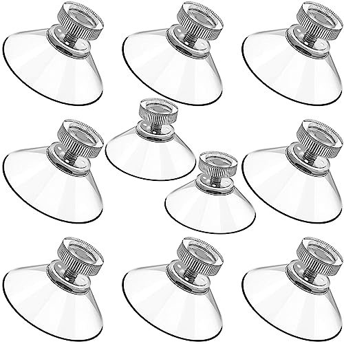 10 Stück Saugnäpfe für Fenster,Saugnäpfe mit Gewinde,Sonnenschutz Saugnapf,Saugknöpfe Ø 25mm,Transparente Saugknöpfe mit Rändelmutter,Saugnäpfe M4 Gewinde Saugnapfhalter Saughalter Saugnäpfe von O5O2