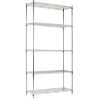 Metallregal mit 5 verstellbaren Böden 182,8x91,4x35,5cm 400Kg O91 von O91