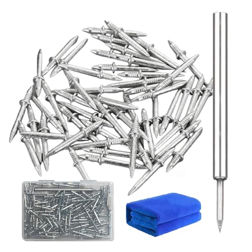 100Pcs Hardware Carbon Steel Nails for Seamless Installation, Double-Head Skirting Thread Seamless Nail, Non Marking Nail for Skirting, Skirting Line Special Hidden Nails Double-Headed Nails 100Pcs Hardware Carbon Steel Nails for Seamless Installation, Double-Head Skirting Thread Seamless Nail, Non Marking Nail for Skirting, Skirting Line Special Hidden Nails Double-Headed Nails von OADAA
