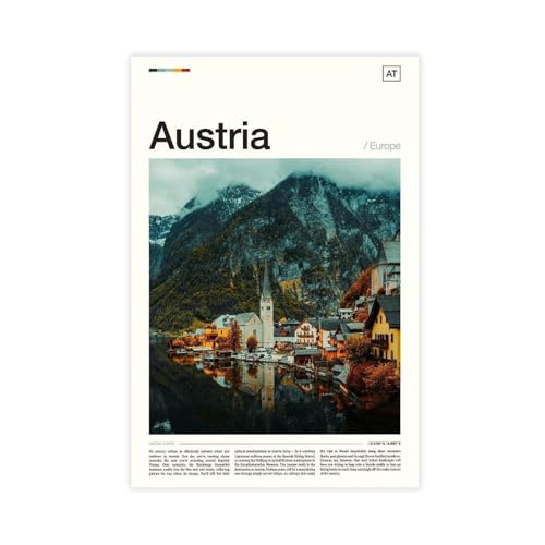 OAHFDF Österreich Foto Reise Natur Leinwand Poster Wandkunst Dekor Druck Bild Gemälde für Wohnzimmer Schlafzimmer Dekoration 60 x 90 cm OAHFDF Österreich Foto Reise Natur Leinwand Poster Wandkunst Dekor Druck Bild Gemälde für Wohnzimmer Schlafzimmer Dekoration 60 x 90 cm von OAHFDF