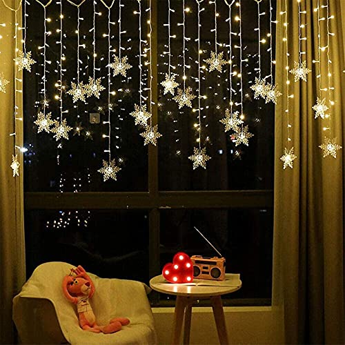 OAICIA Lichterkette LED Sterne Lichterketten 96 LED 3.5m Weihnachten Licht mit Stecker IP44 Wasserdicht Außen Innen 8 Modi Light für Weihnachtsbaum Balkon Vorhang Garten Party - Warmweiß OAICIA Lichterkette LED Sterne Lichterketten 96 LED 3.5m Weihnachten Licht mit Stecker IP44 Wasserdicht Außen Innen 8 Modi Light für Weihnachtsbaum Balkon Vorhang Garten Party - Warmweiß von OAICIA