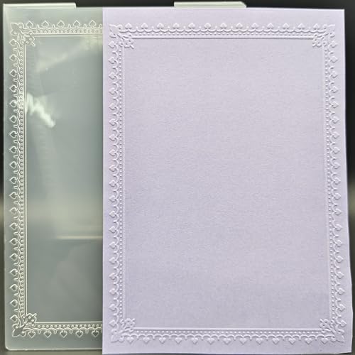 Kunststoff-Prägeschablone, 12,7 x 17,8 cm, römischer Stil, Bordüre, Papierbasteln, strukturierte Eindrücke für Kartenherstellung, Scrapbooking Kunststoff-Prägeschablone, 12,7 x 17,8 cm, römischer Stil, Bordüre, Papierbasteln, strukturierte Eindrücke für Kartenherstellung, Scrapbooking von OAIDVEUY